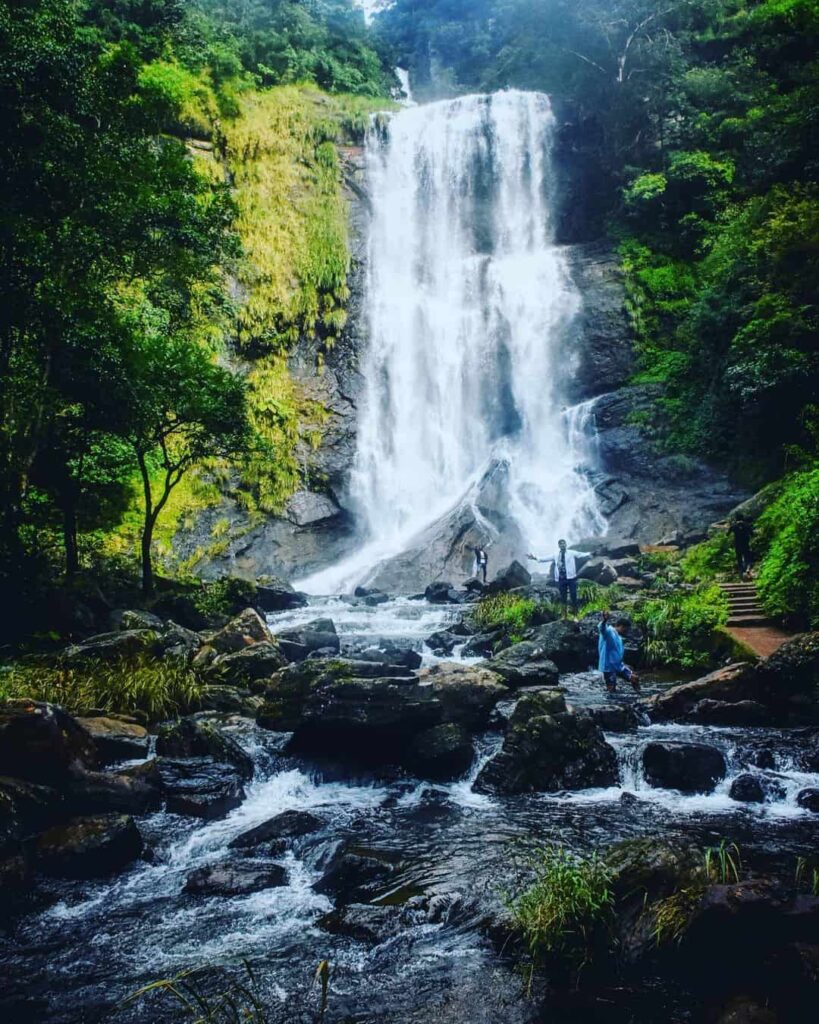  a hill station famous for its coffee estates and scenic treks. The misty mornings, lush valleys, and waterfalls such as Hebbe Falls and Kalhatti Falls provide a rejuvenating monsoon experience.